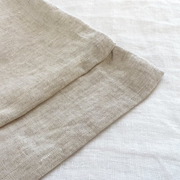 Sweet Palms-100% French Linen European Style Duvet Cover Set (White, Queen Size) - Picture 5 of 7